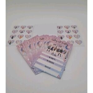 Taylor Swift Party Invitations Set Of 20 With Envelopes And Stickers New Swiftie